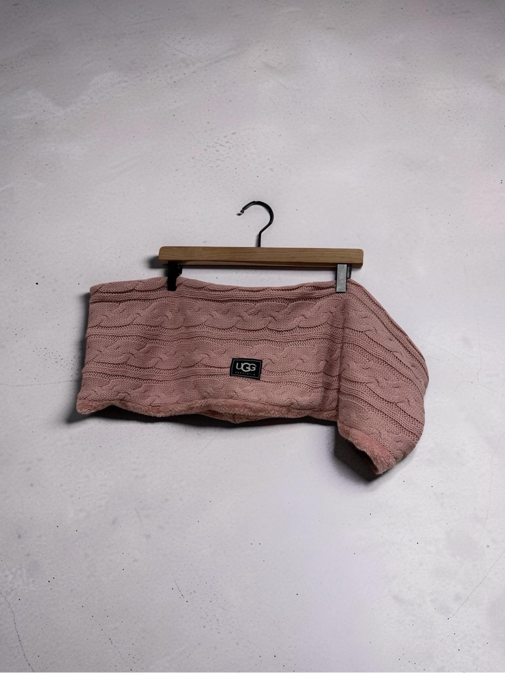UGG Dusty Rose Cable Knit Neck Warmer